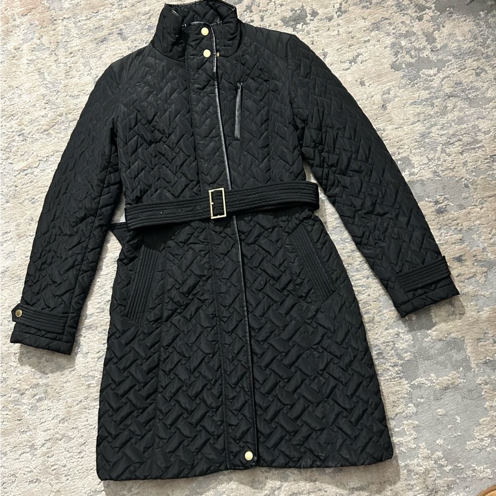 Cole Haan Black Quilted Jacket - Picture 2 of 5